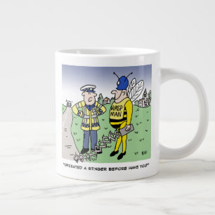 Funny UK Traffic Police Cartoon Giant Coffee Mug