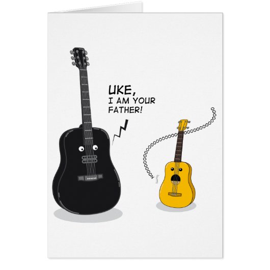 Funny Uke, I am your Father! Pillow Cards (Front)