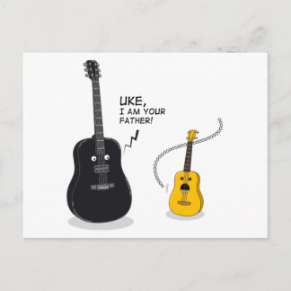 Funny Uke, I am your Father! Pillow Postcard