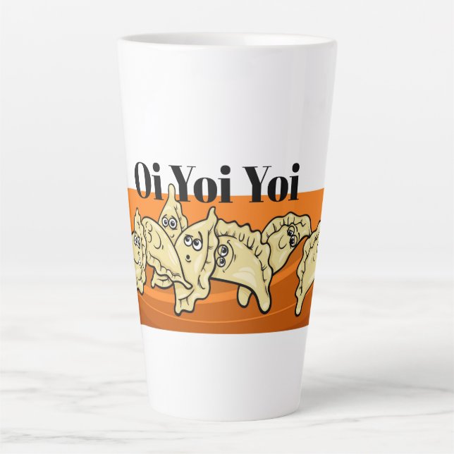 Funny Ukrainian Perogy Pierogi Perohi Latte Mug (Front)