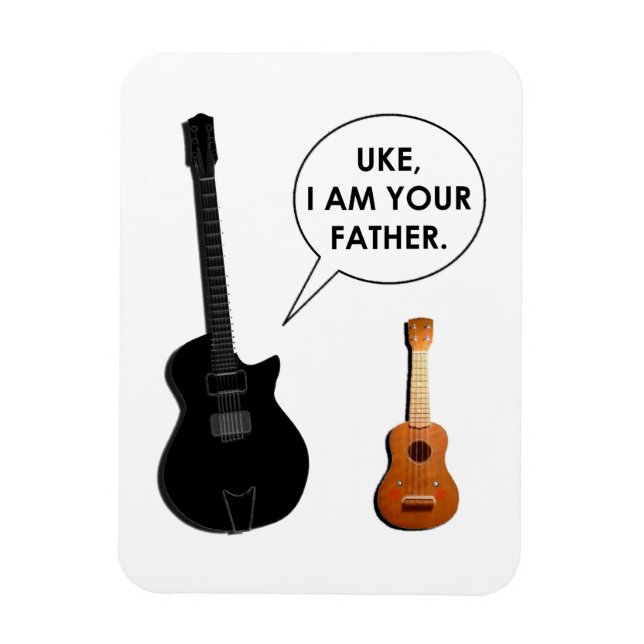 Funny Ukulele and Guitar  Magnet (Vertical)