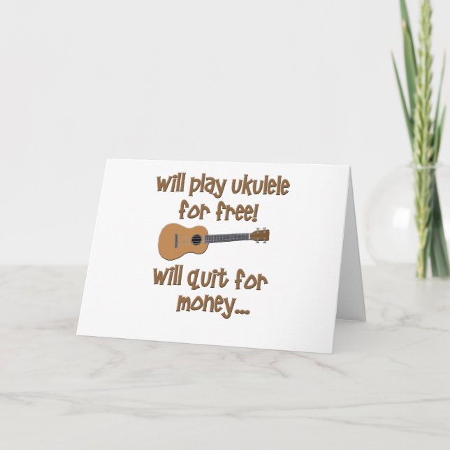 Funny Ukulele Card (Front)