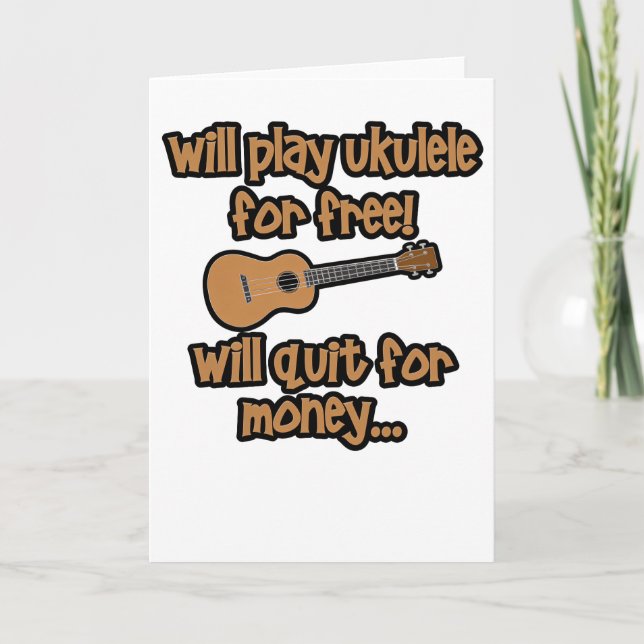 Funny Ukulele Card (Front)