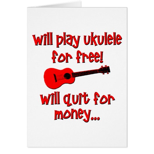 Funny Ukulele Cards (Front)
