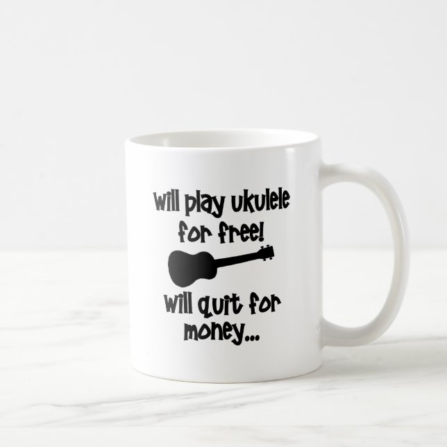 Funny Ukulele Coffee Mug (Right)