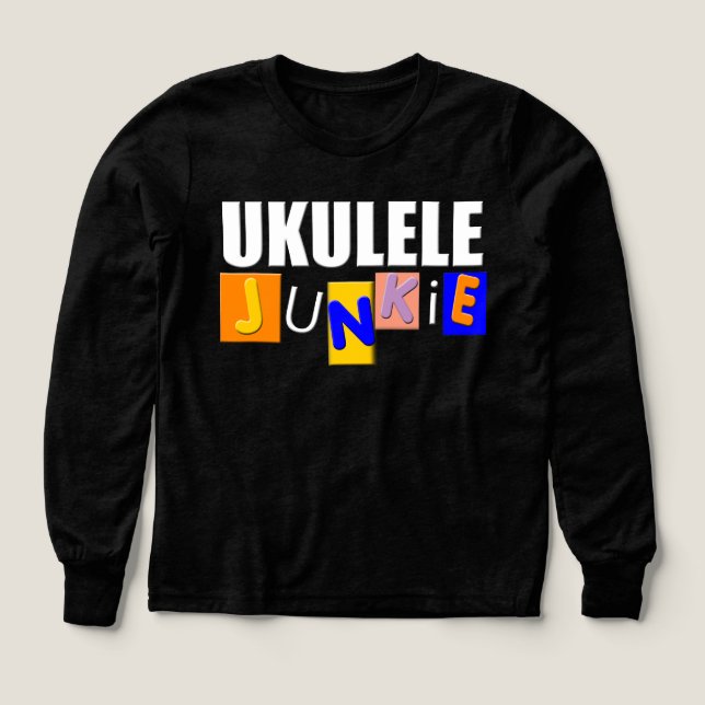 Funny Ukulele Tri-Blend Shirts (Design Front)