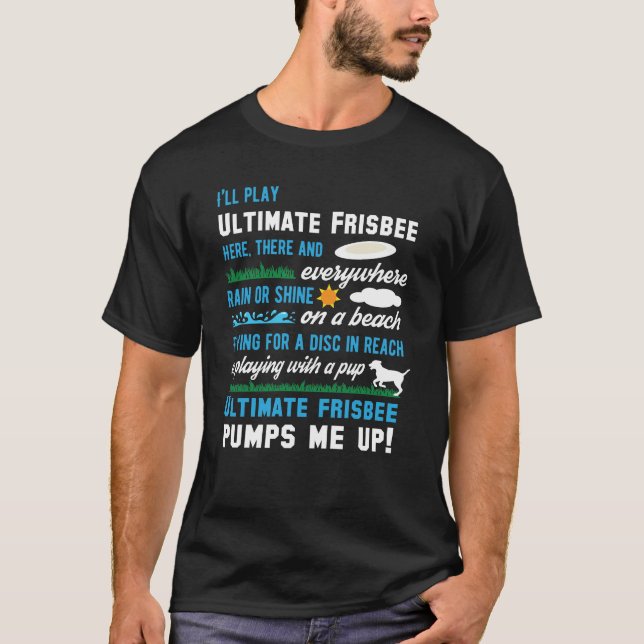 Funny Ultimate Frisbee T-Shirt (Front)