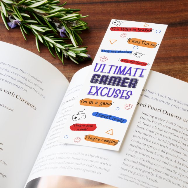 Funny Ultimate Gamer Excuses Bookmarks (Book)