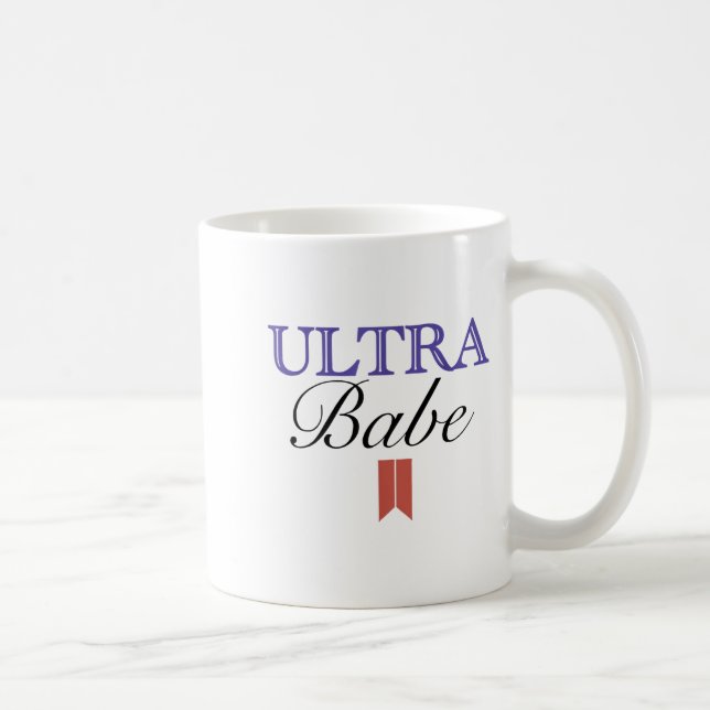 Funny Ultra Babe Funny Patriotic Quote  Coffee Mug (Right)