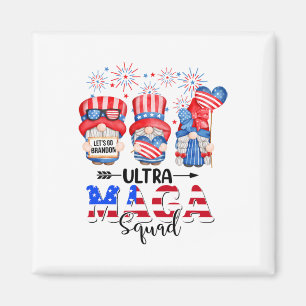 Funny Ultra Mega Squad Gnomes 4th Of July Ultra Me Magnet