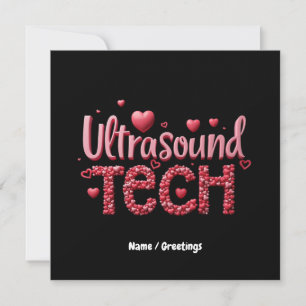 Funny Ultrasound Tech Valentine's Day Ideas Invitation