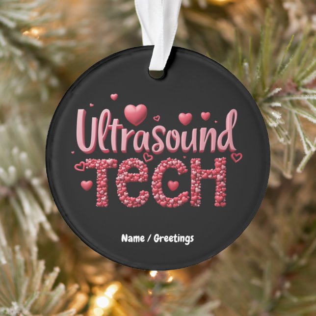 Funny Ultrasound Tech Valentine's Day Ideas  Ornament (Tree)
