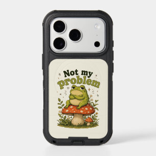 Funny Unbothered Frog Cottagecore Phone Case