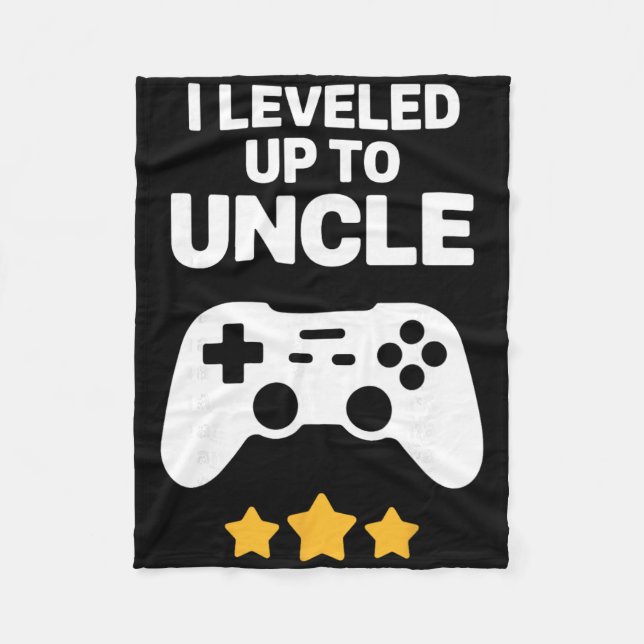 Funny Uncle Art For Uncle Men From New Promoted To Fleece Blanket (Front)