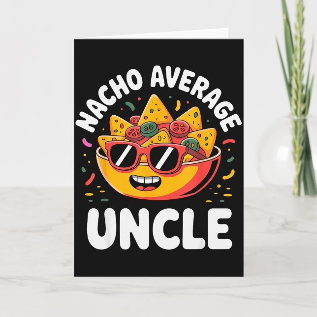 Funny Uncle Design For Uncle Men First Time Uncle  Card (Front)