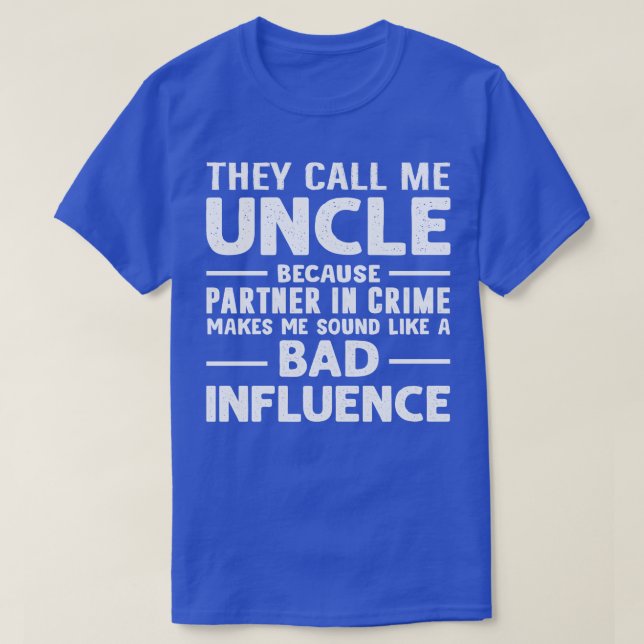 Funny Uncle Design For Uncle Men Uncle Partner In  T-Shirt (Design Front)