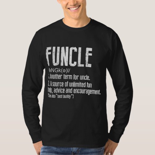 Funny Uncle Funcle Definition Funny Family  T_Shirt