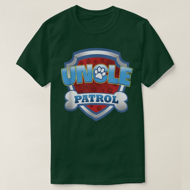 Funny Uncle Patrol  Dog Mom, Dad For Men Women  T-Shirt (Design Front)