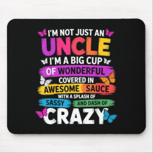 Funny Uncle Quote Sy Cool Uncle Men  Mouse Pad