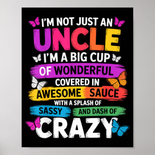 Funny Uncle Quote Sy Cool Uncle Men  Poster