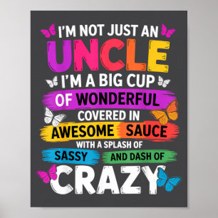 Funny Uncle Quote Sy Cool Uncle Men  Poster
