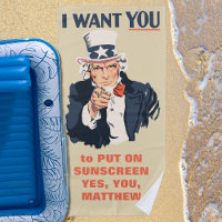 Funny Uncle Sam Patriotic Custom Message