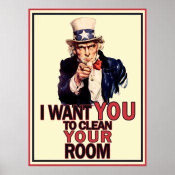 Funny Uncle Sam Poster by Uncle_Sam_Says at Zazzle