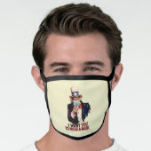 Funny Uncle Sam Wants You to Wear a Face Mask (Worn Him)