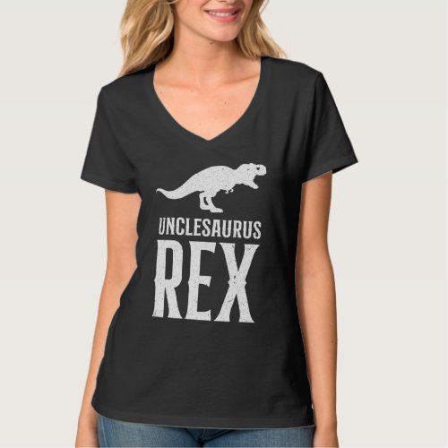 Funny Uncle Unclesaurus T Rex Dinosaur Cool Uncle  T_Shirt