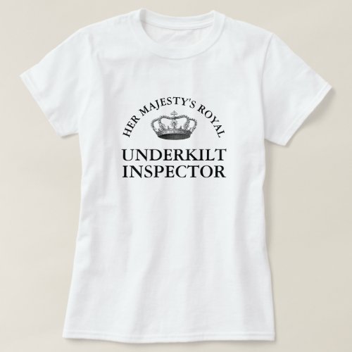 Funny Under Kilt Inspector  T_Shirt