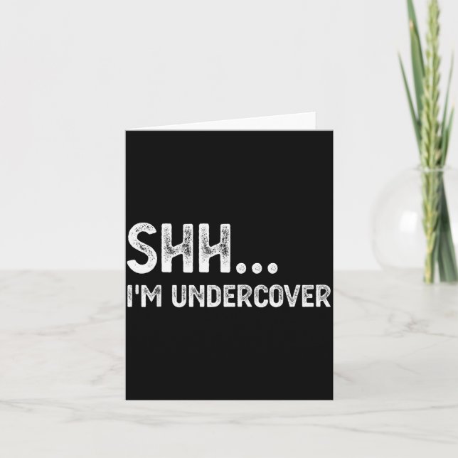 Funny Undercover Cop Easy Costume Lice  Card (Front)