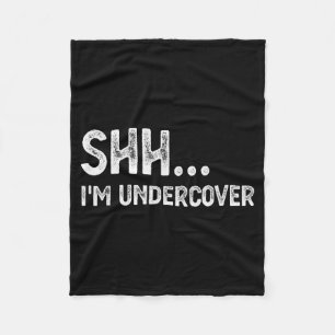 Funny Undercover Cop Easy Costume Lice Fleece Blanket