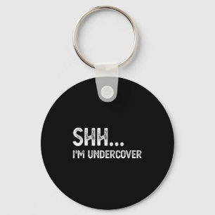 Funny Undercover Cop Easy Costume Lice Keychain