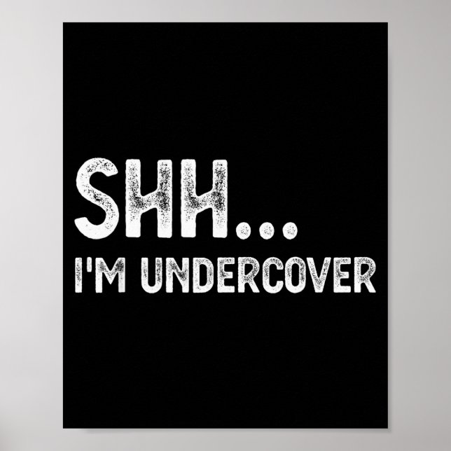 Funny Undercover Cop Easy Costume Lice  Poster (Front)