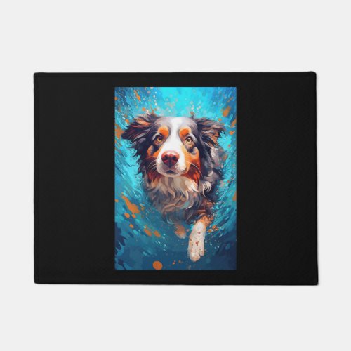 Funny Underwater Dog 3 Doormat