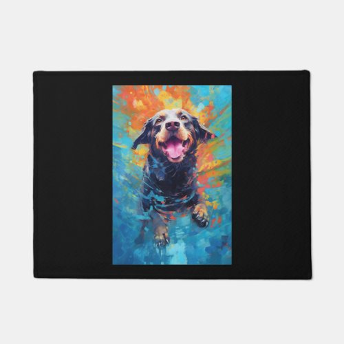 Funny Underwater Dog 4 Doormat