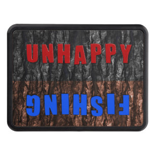 Funny Unhappy or Fishing Flip Hitch Cover