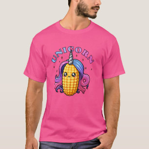 Funny Unicorn Corn Colorful Cute Boys Girls Kids T-Shirt
