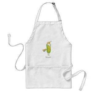 Funny Unicorn Cute Kids Cartoon Adult Apron