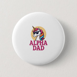 Funny Unicorn Dad Laufey Men Father's Day Christma Button