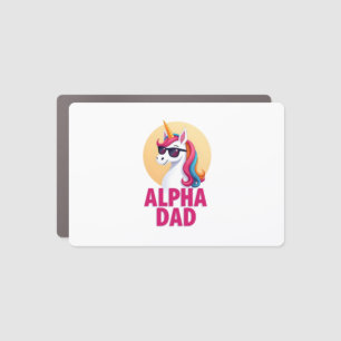Funny Unicorn Dad Laufey Men Father's Day Christma Car Magnet
