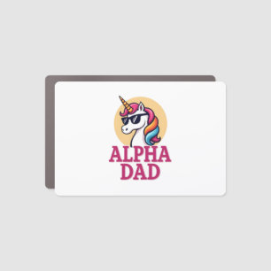 Funny Unicorn Dad Laufey Men Father's Day Christma Car Magnet