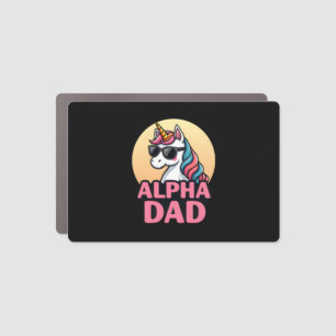 Funny Unicorn Dad Laufey Men Father's Day Christma Car Magnet