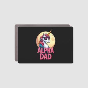 Funny Unicorn Dad Laufey Men Father's Day Christma Car Magnet