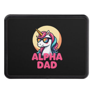 Funny Unicorn Dad Laufey Men Father's Day Christma Hitch Cover