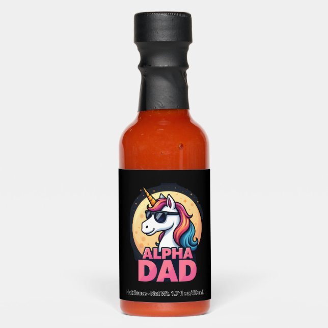 Funny Unicorn Dad Laufey Men Father's Day Christma Hot Sauces (Front)