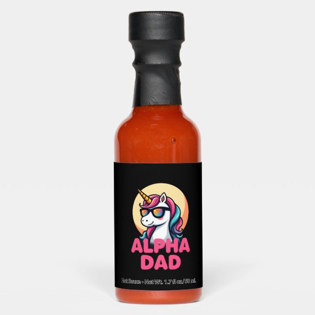 Funny Unicorn Dad Laufey Men Father's Day Christma Hot Sauces (Front)