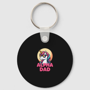 Funny Unicorn Dad Laufey Men Father's Day Christma Keychain