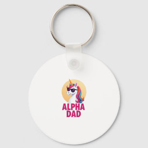 Funny Unicorn Dad Laufey Men Father's Day Christma Keychain