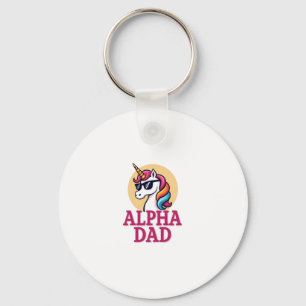 Funny Unicorn Dad Laufey Men Father's Day Christma Keychain